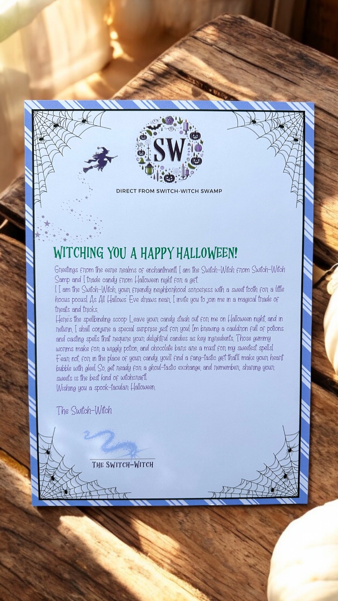 🧙♀️✨ Retro Switch -Witch Letter ✨🎃