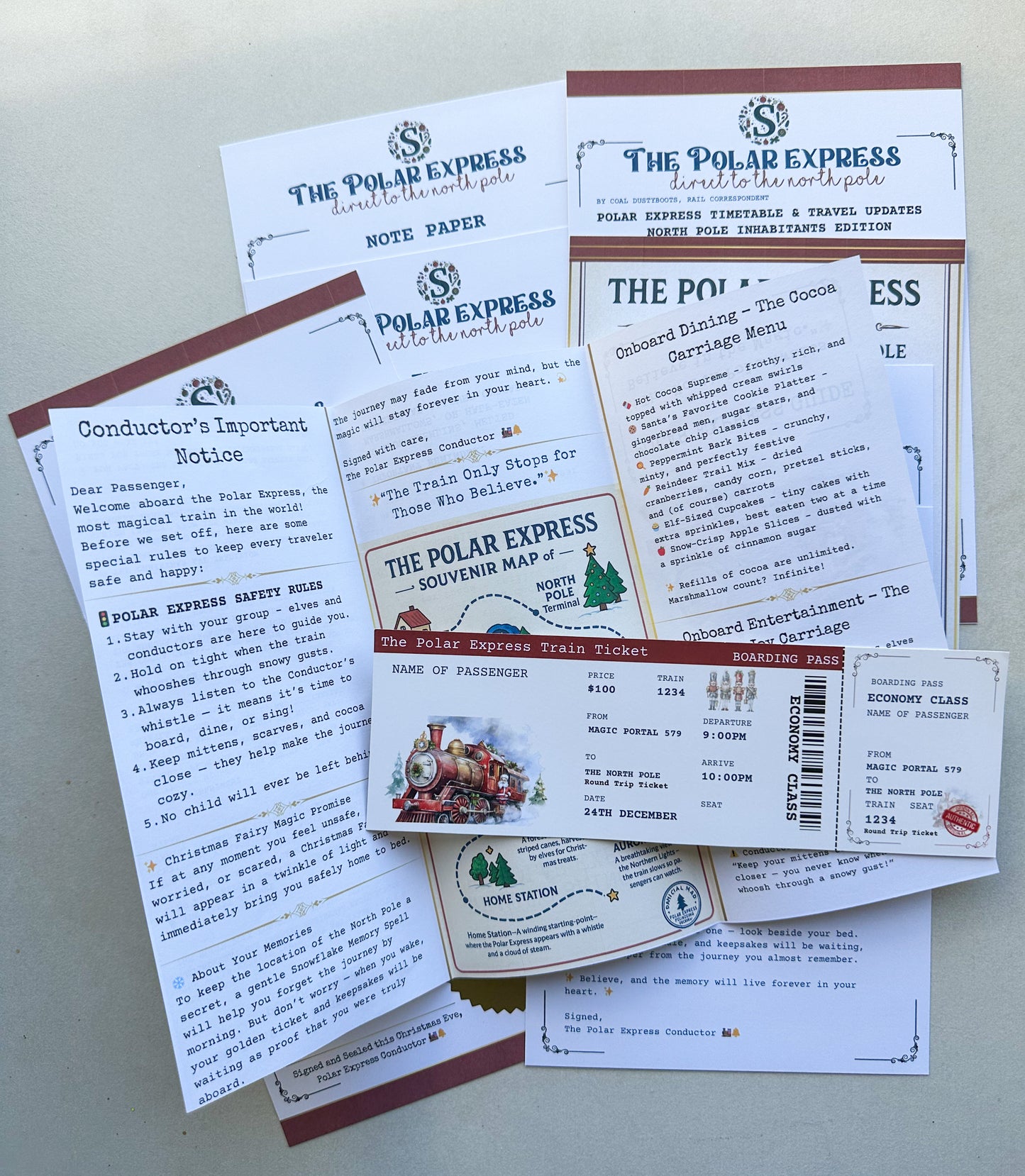 🚂 Polar Express Pack – All Aboard for Christmas Magic!