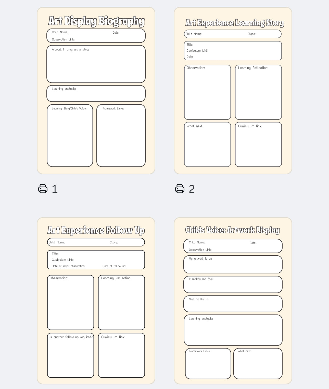 🎨✨ Artwork Display Documents – Digital Download ✨🖼️