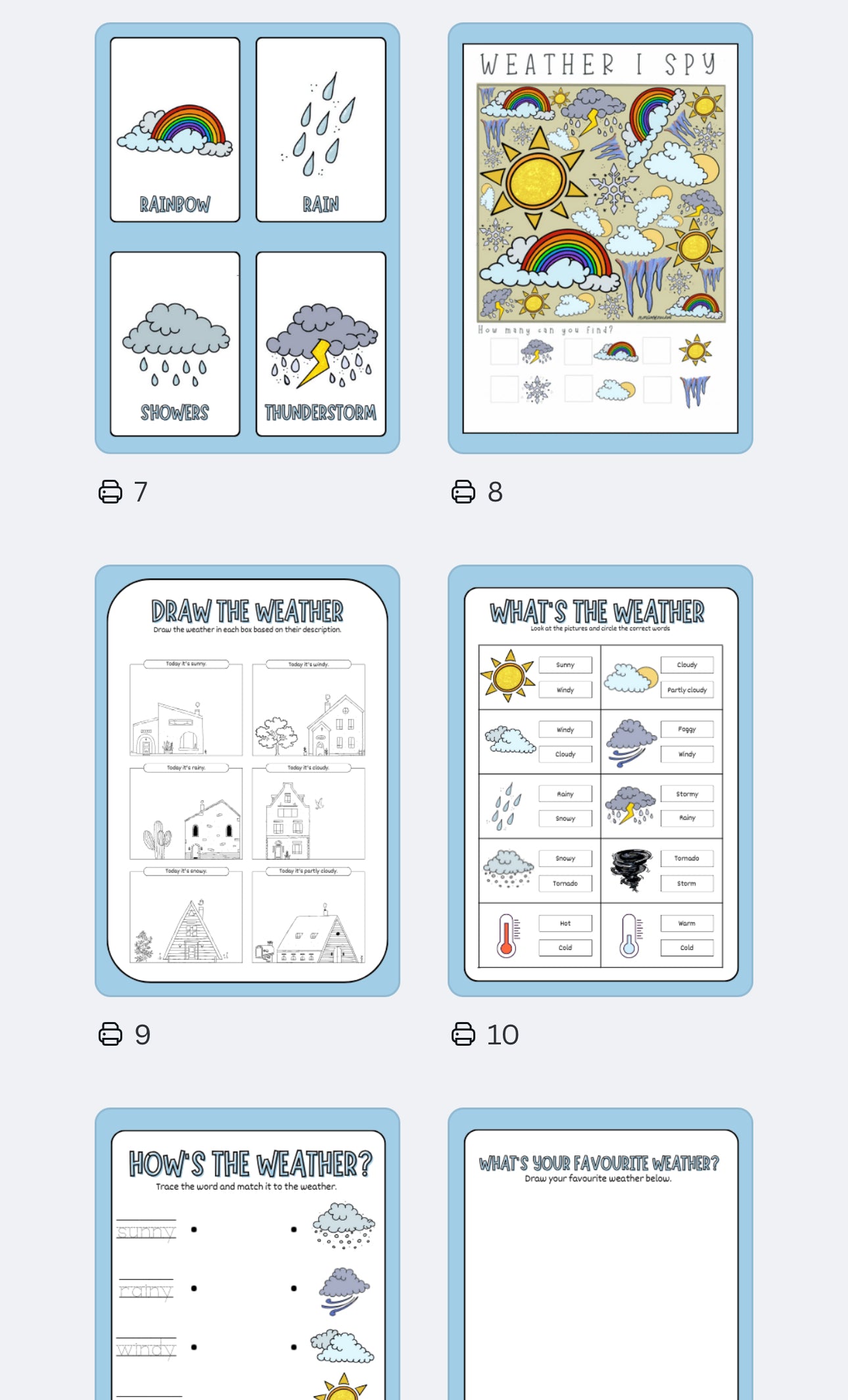 🌦️✨ Weather Observations Workbook – Digital Download ✨☀️🌧️