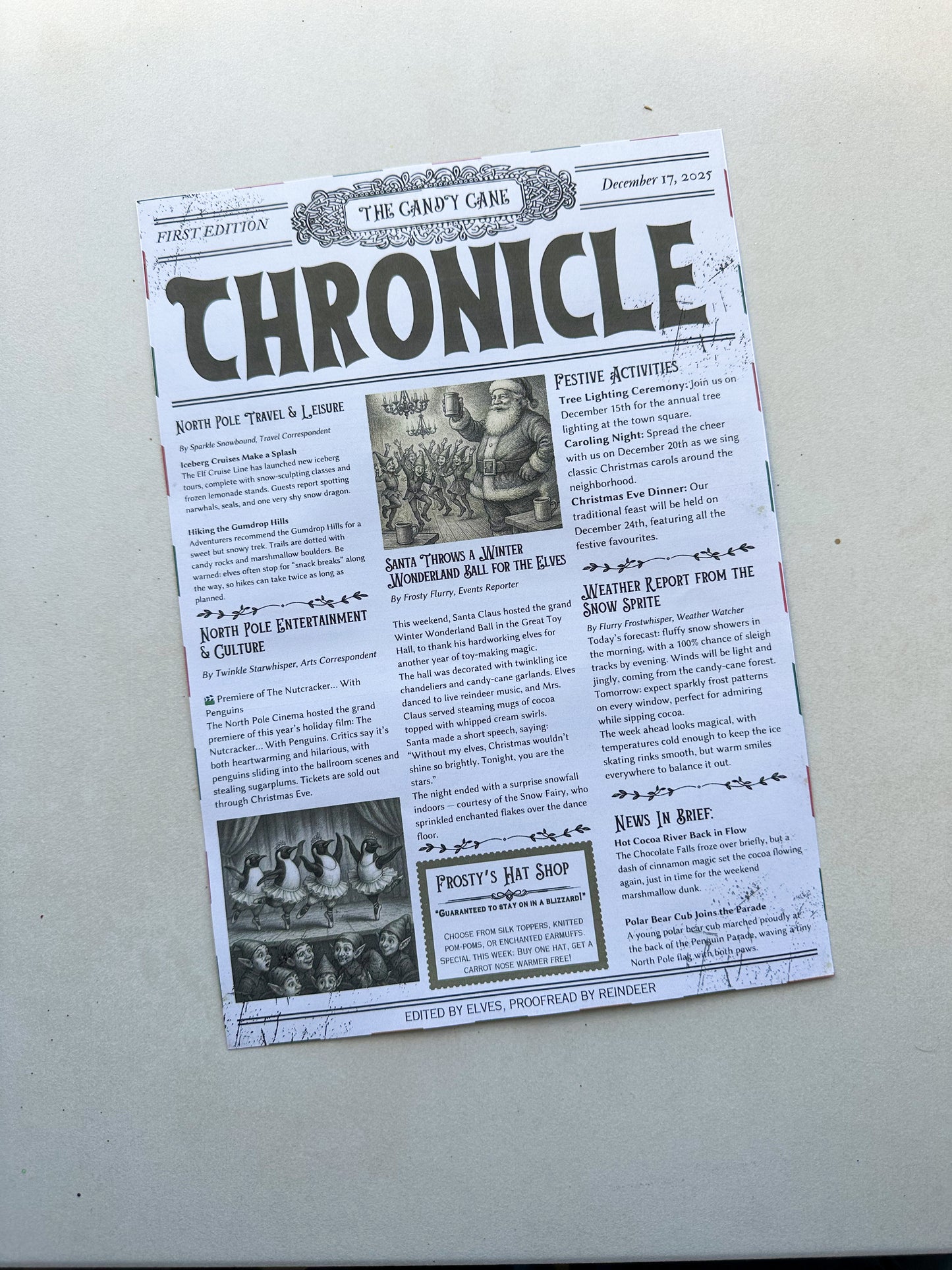 π°β¨ North Pole Newspapers β¨π°