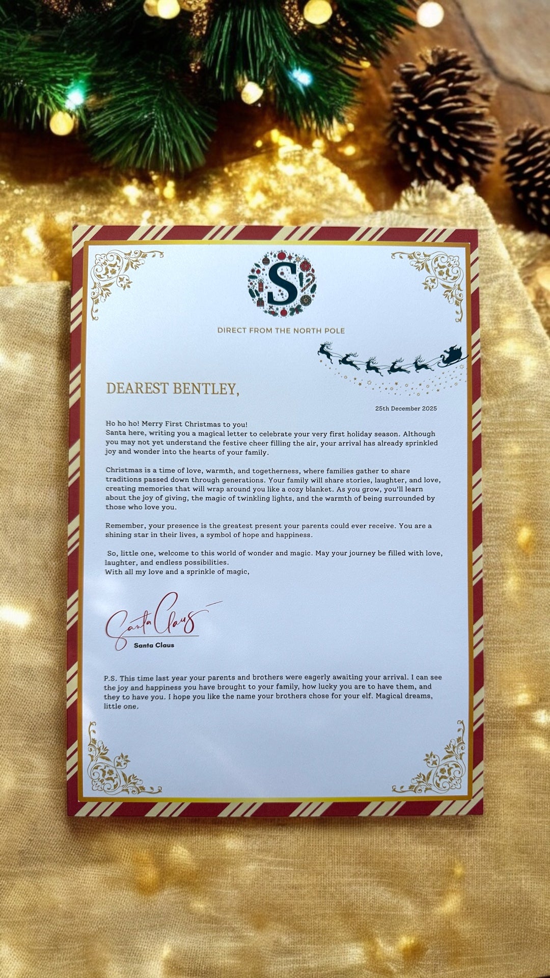 🎅✨ Retro Christmas Santa Letter ✨