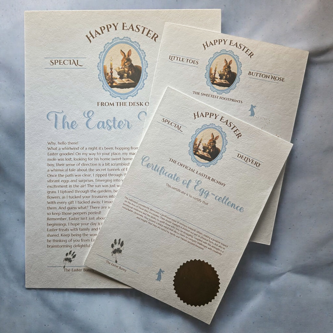 π°π Vintage Blue Easter Letter ππ°