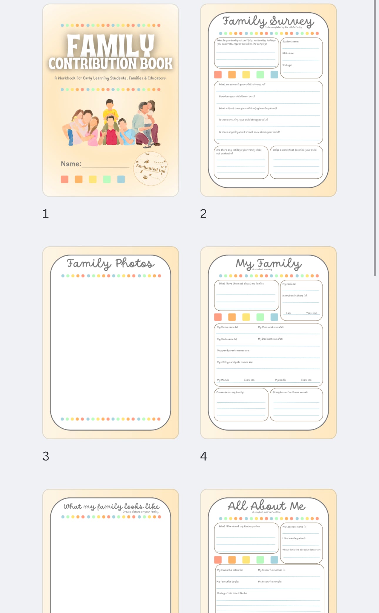 π¨βπ©βπ§βπ¦β¨ Family Workbook for Teachers β Digital Download β¨π