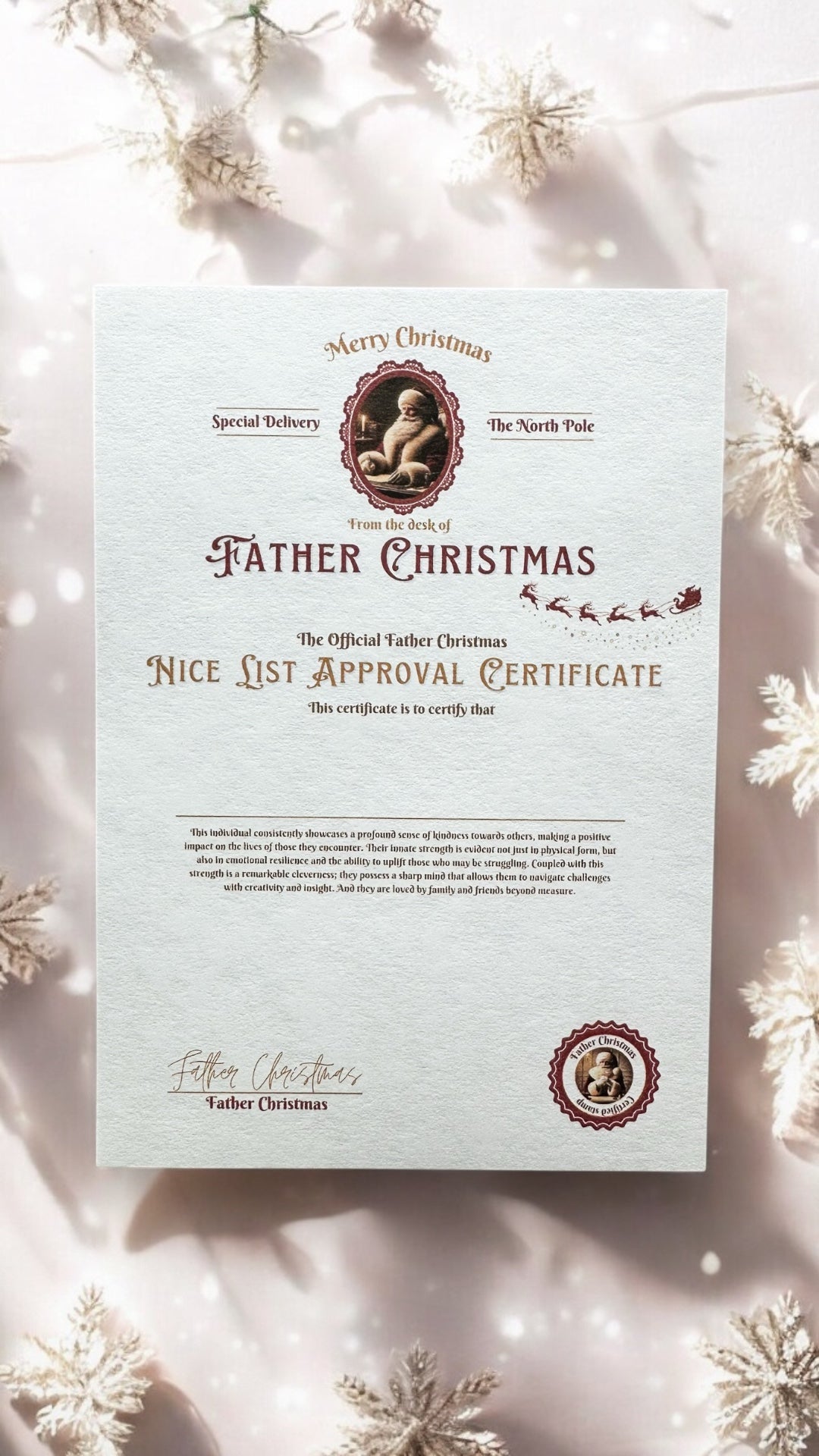 š Vintage Father Christmas Letter š