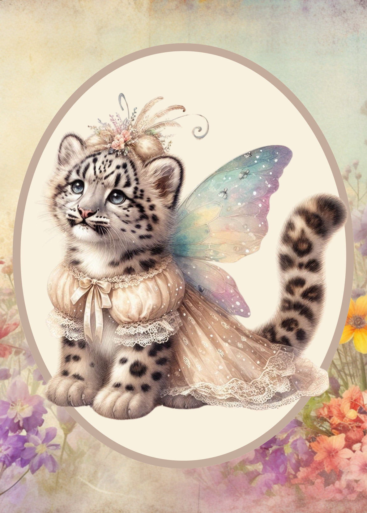 Vintage Spring Floral Animal Wall Art