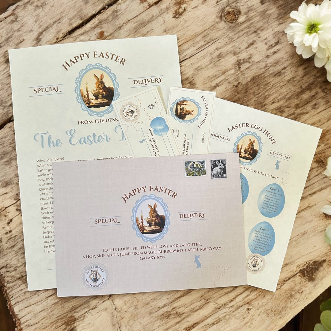 π°π Vintage Blue Easter Letter ππ°