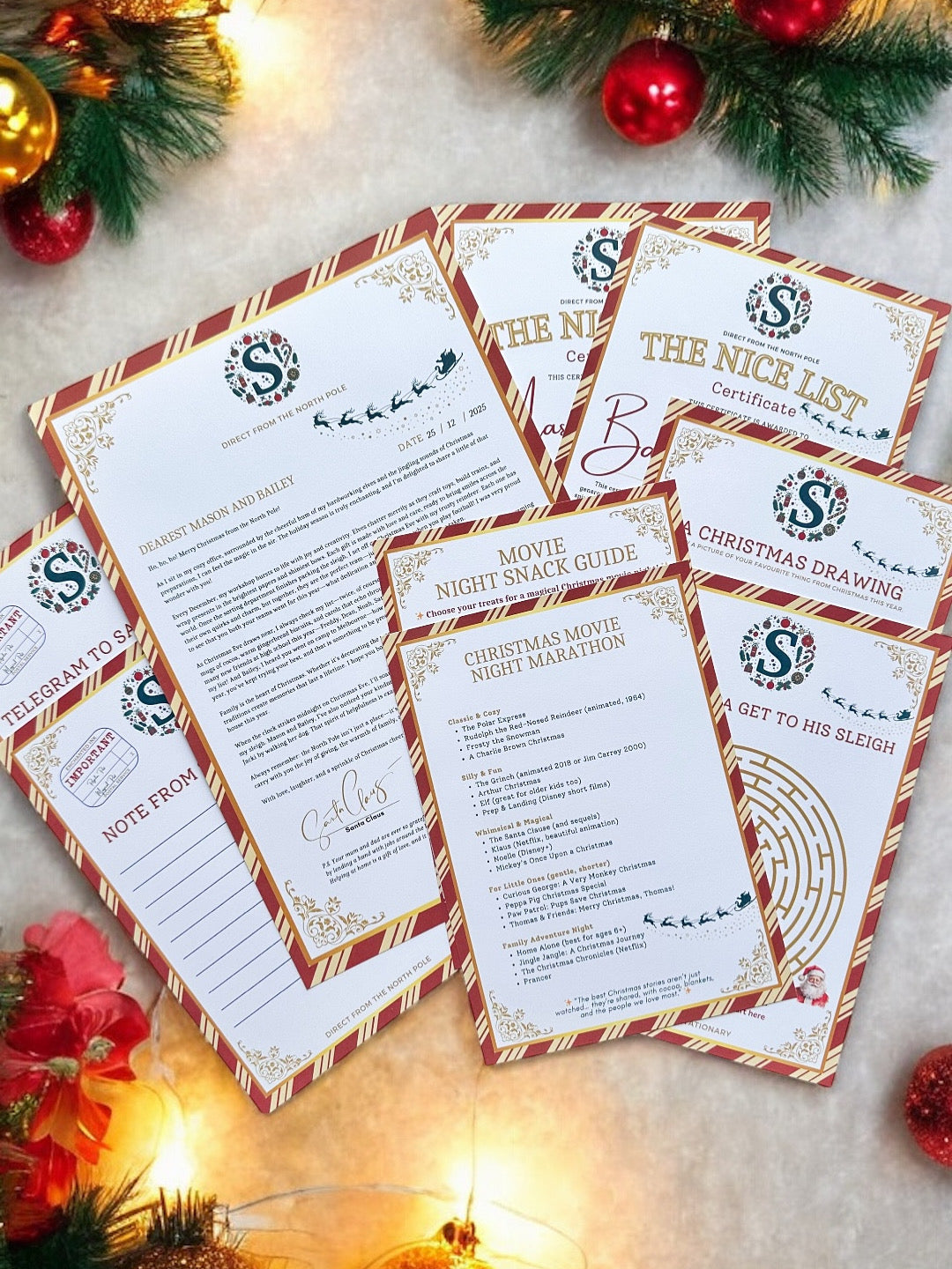 🎅✨ Retro Christmas Santa Letter ✨