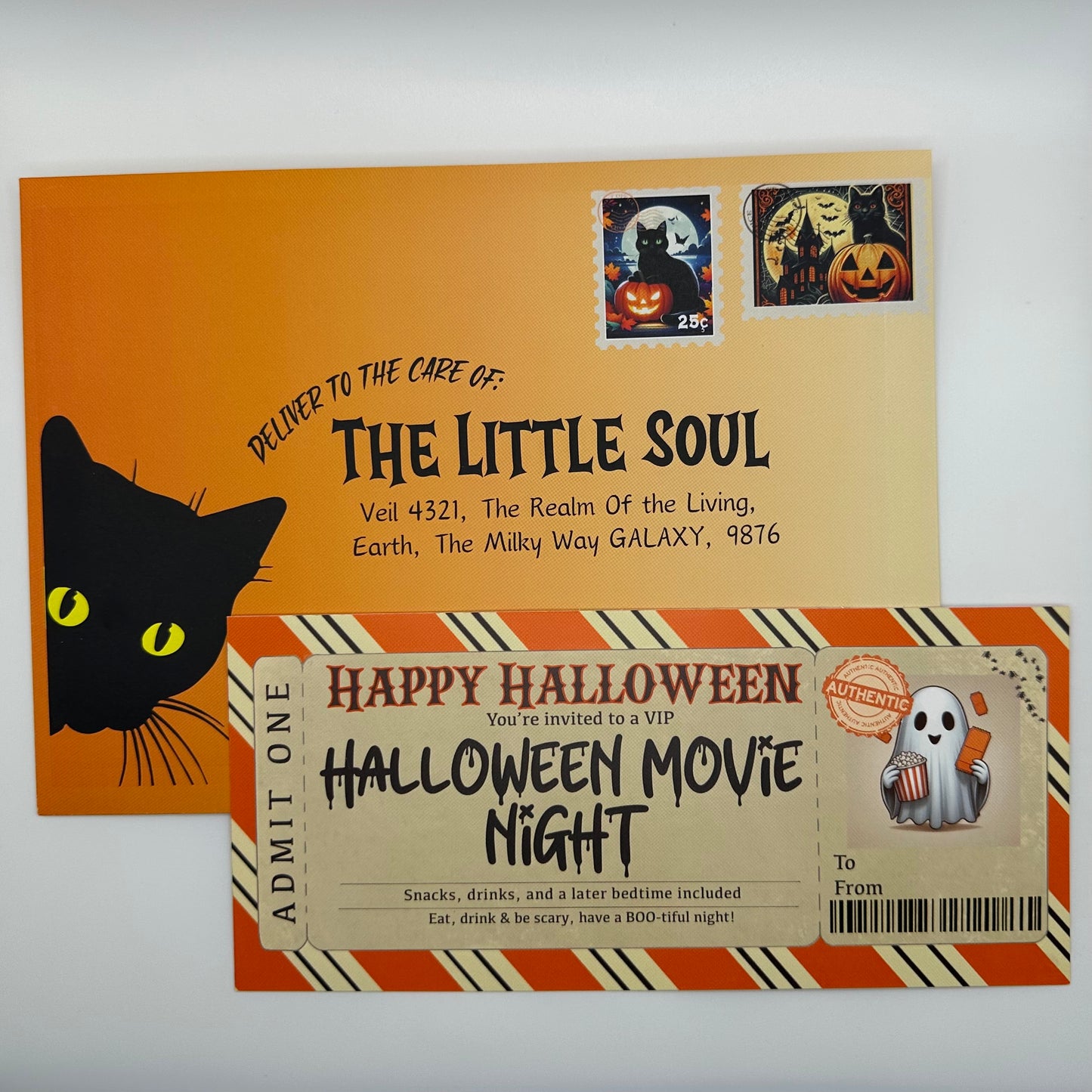 🎃👻 Halloween Movie Ticket 🍿✨