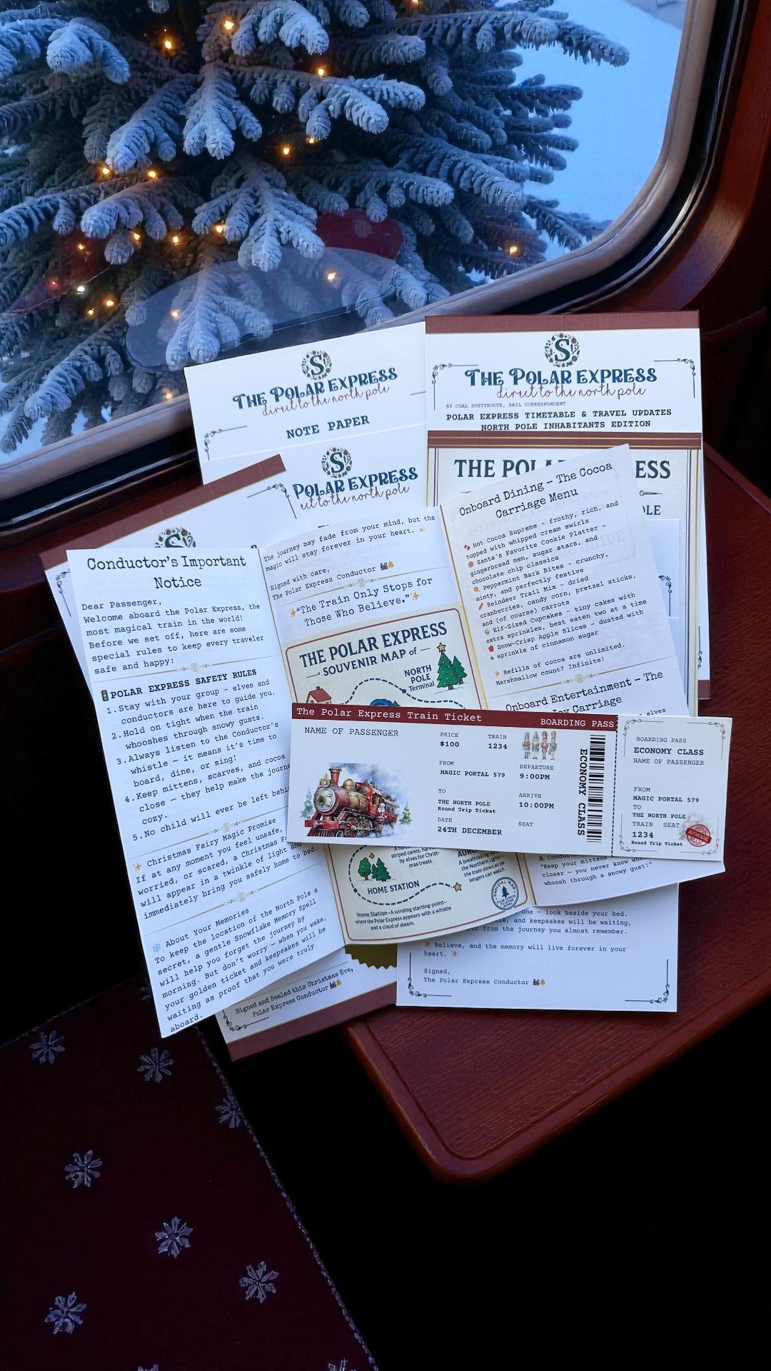 🚂 Polar Express Pack – All Aboard for Christmas Magic!