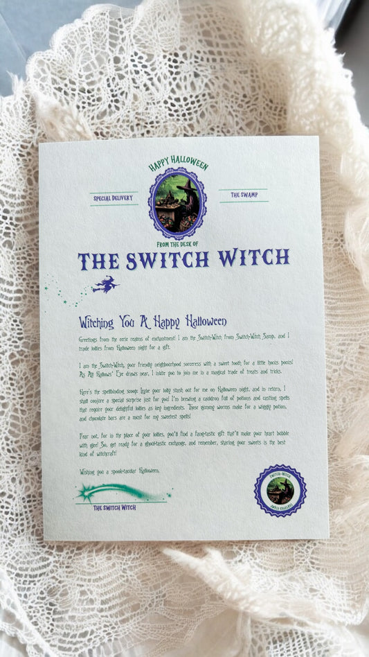 🧙‍♀️✨ Vintage Switch-Witch Letter Bundle