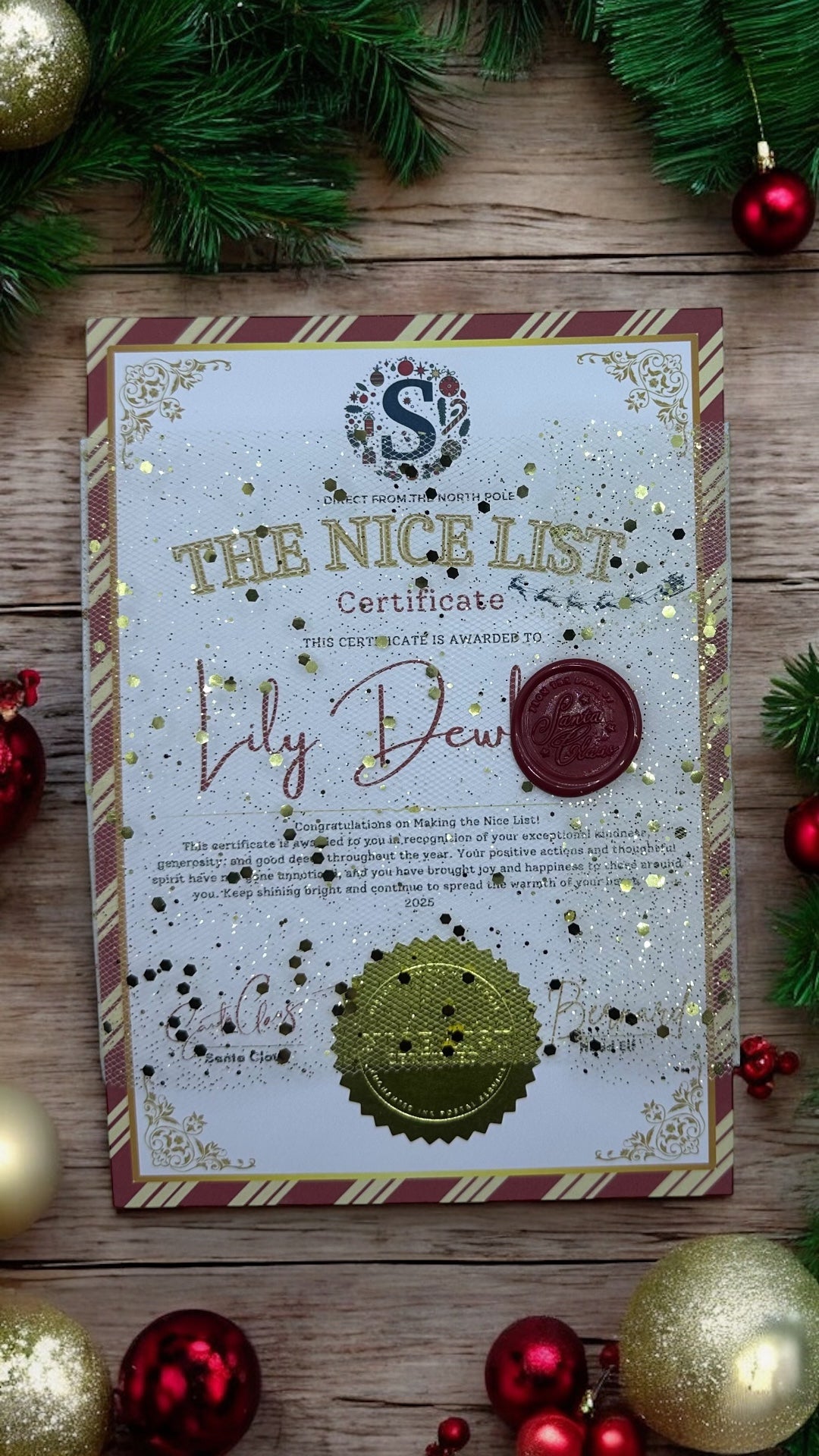 🎅✨ Retro Christmas Santa Letter ✨