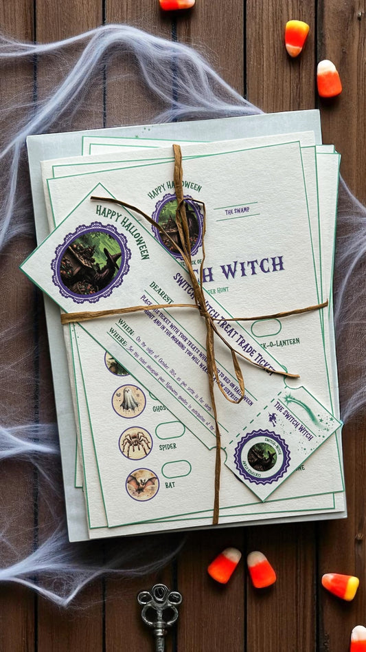 🧙‍♀️✨ Vintage Switch-Witch Letter Bundle