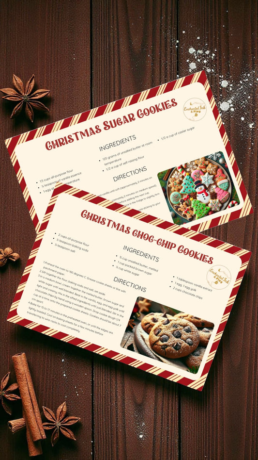 🎄✨ Christmas Digital Recipe Cards 🍪