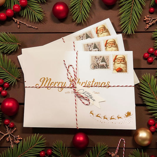 🎅✨ Classic Santa Letter & Nice List Certificate Bundle 🎄