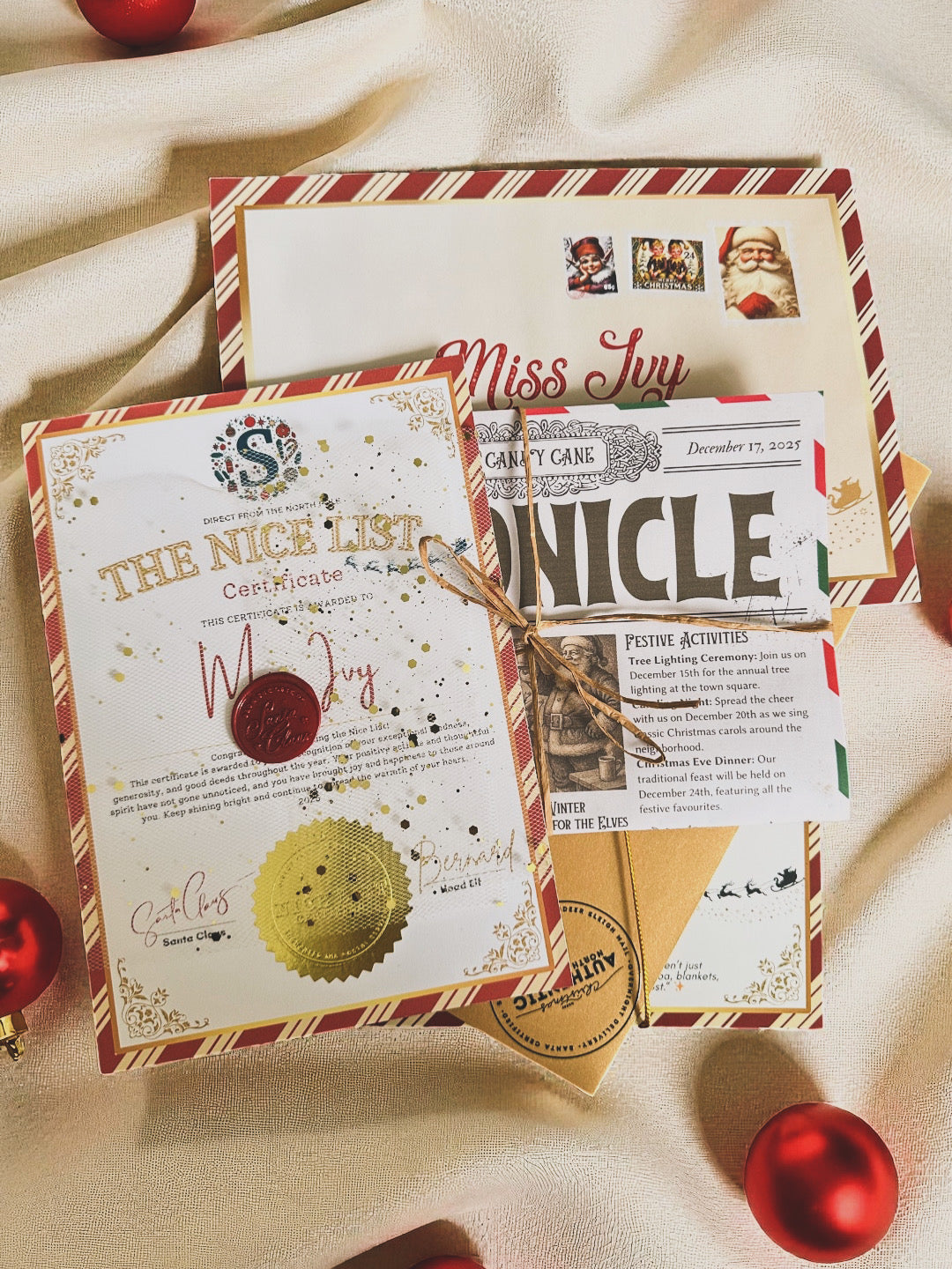 🎅✨ Retro Christmas Santa Letter ✨